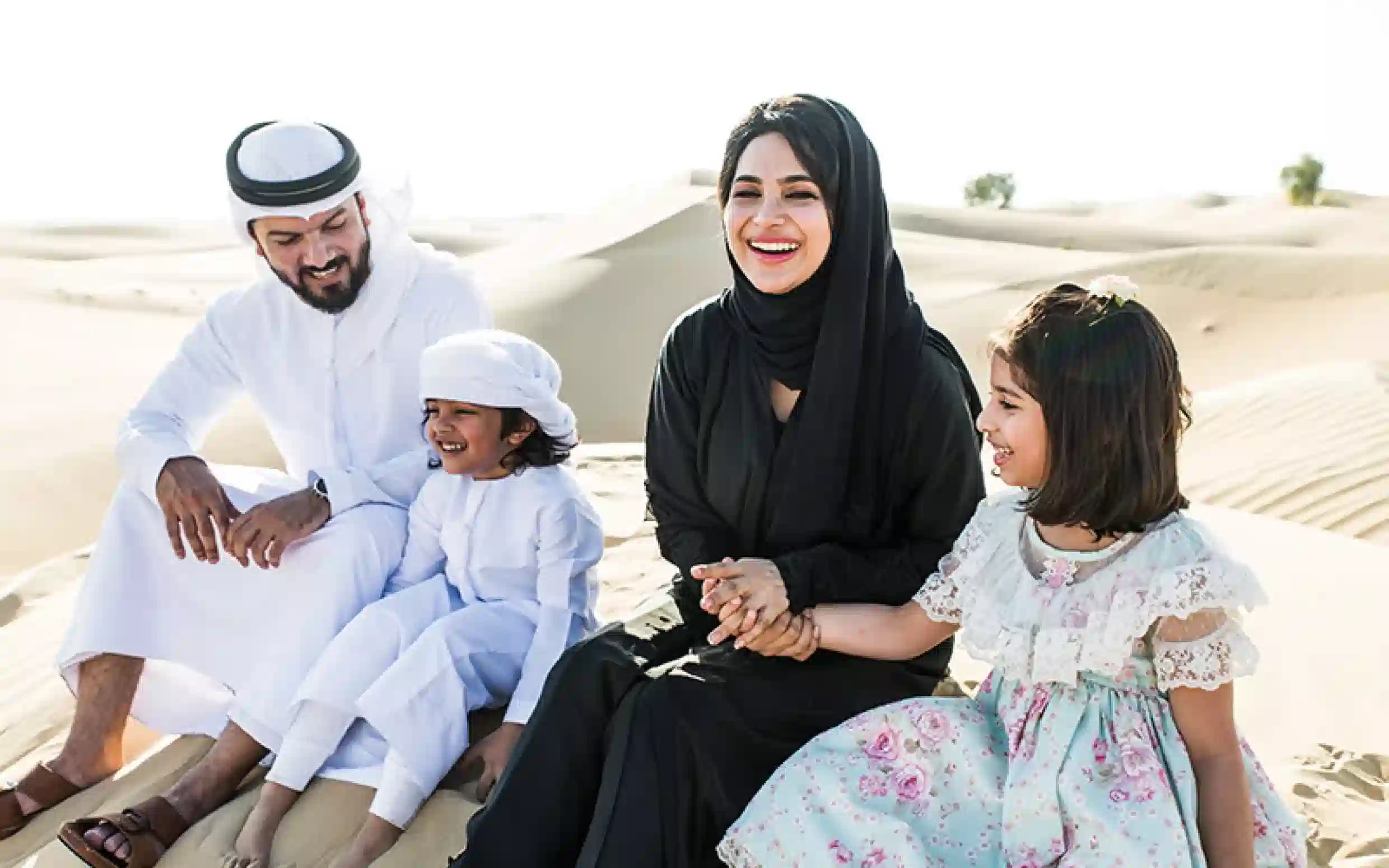 A middle eastern family in Dubai