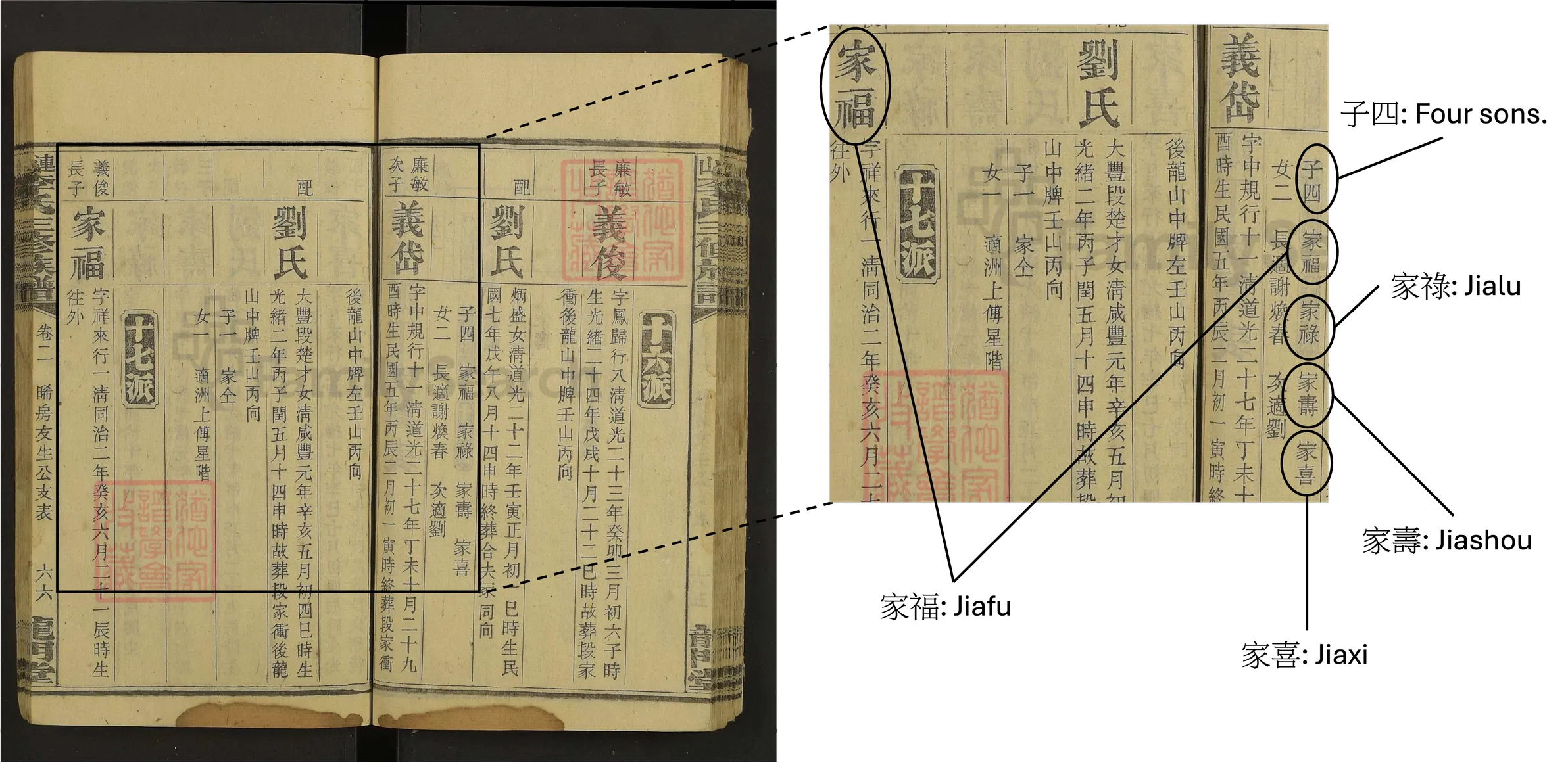 Number of Sons Details