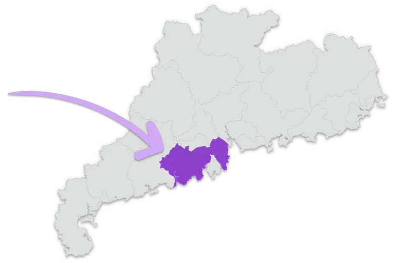 Map of Guangdong
