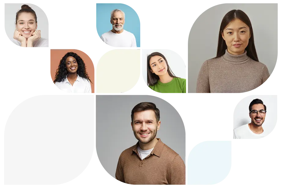 A collection of portrait photos of several relatives