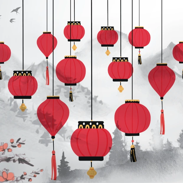 Hintergrund Chinese/lanterns auswählen