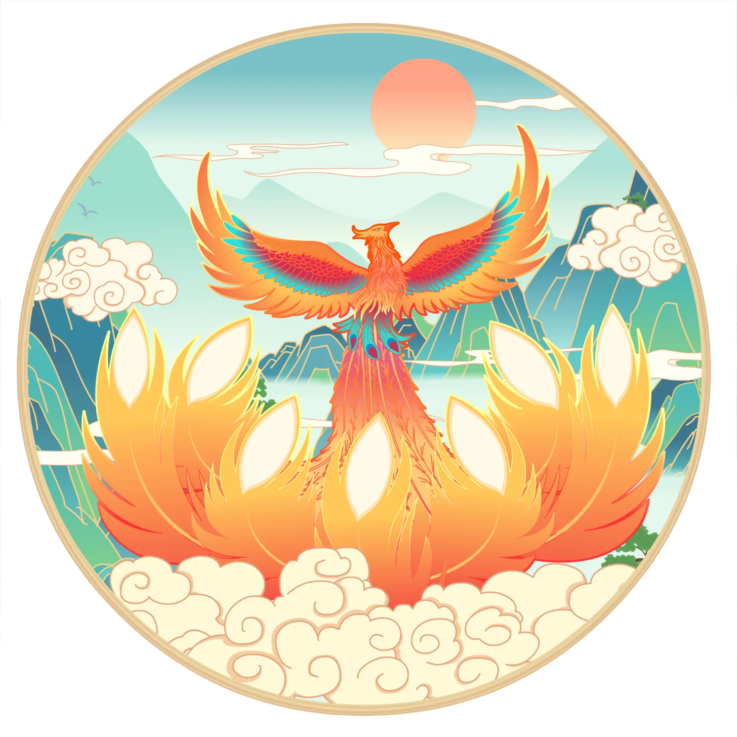 Hintergrund Chinese/phoenix auswählen