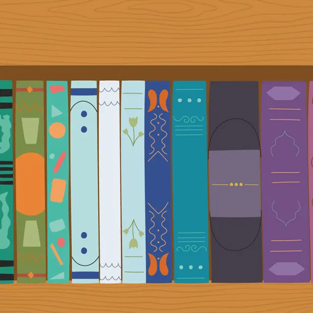 Hintergrund Books auswählen