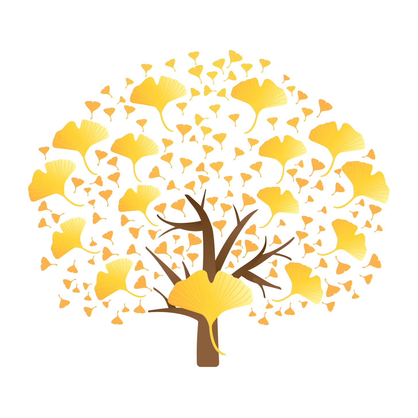 Select Chinese/ginkgo background