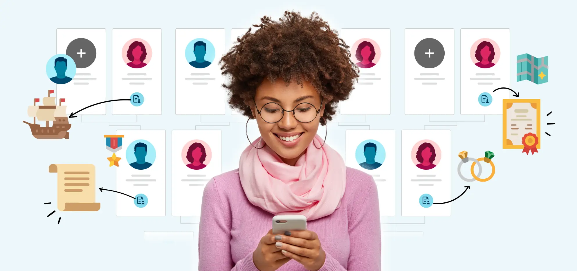 Historische Aufzeichnungen erzählen Familiengeschichten